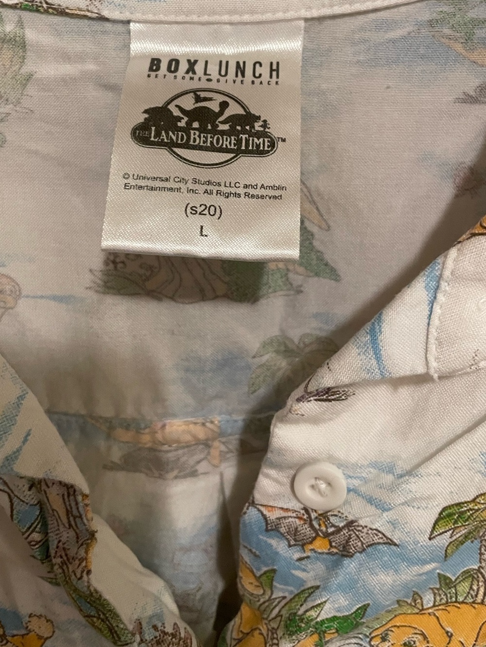 Vintage-Style Tie-Front Land Before Time Shirt - Picture 4 of 6